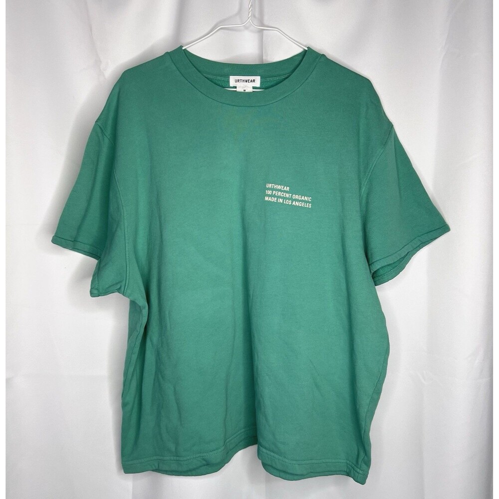 Urthwear Women Short Sleeve Organic Cotton Sweatshirt Top USA Made Medium  Green